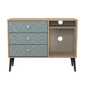 Top Quality Pixel 3 Drawer TV Unit in Duck & Bardolino Oak for Sale 