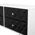 Top Quality Pixel 4 Drawer Bed Box in Deep Black & White Matt Colour