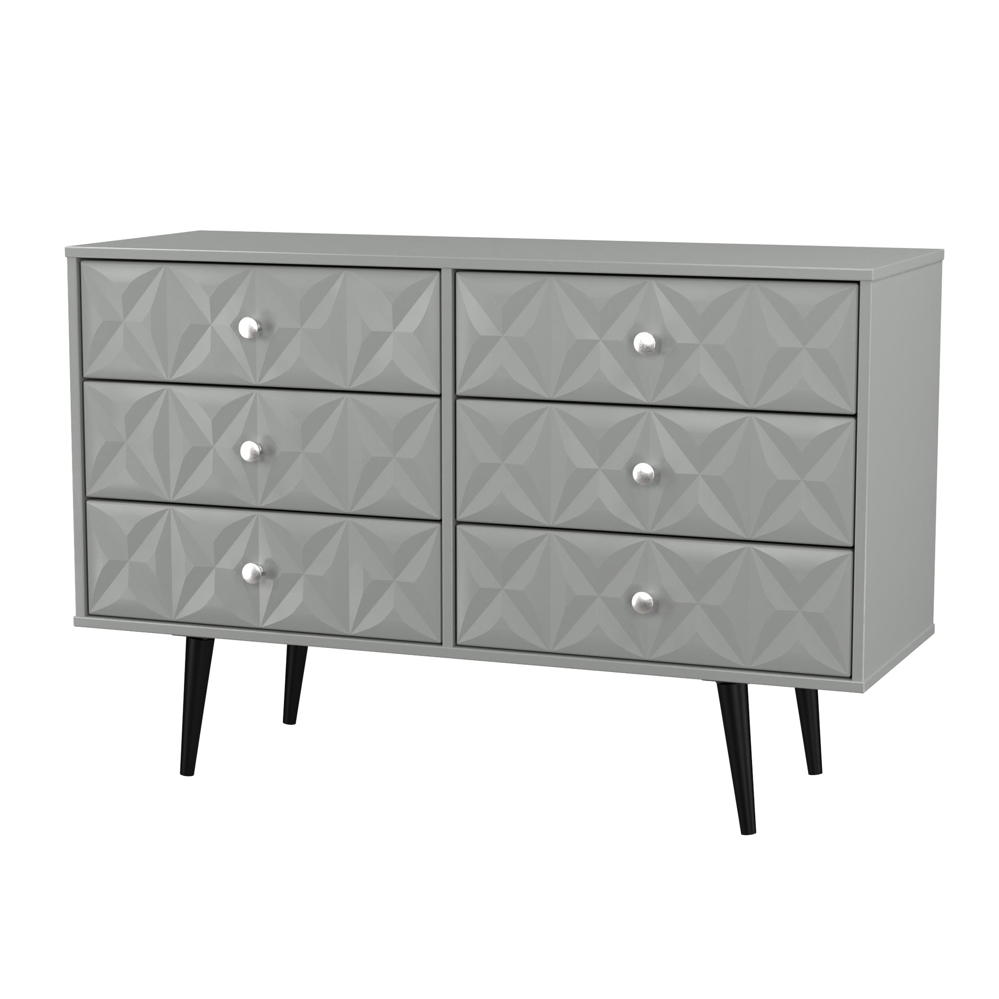 Top Quality Pixel 6 Drawer Midi Chest in Dusk Grey Colour