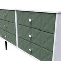 Top Quality Pixel 6 Drawer Midi Chest in Labrador and White Matt 