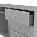 Top Quality Pixel 6 Drawer TV Console Unit in Dusk Grey Colour