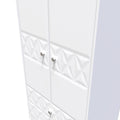 Top Quality Pixel Tall 2 Drawer Wardrobe in White Matt 
