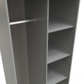 Top Quality Pixel Tall Open Display Wardrobe with Bookcase in Shadow Matt 