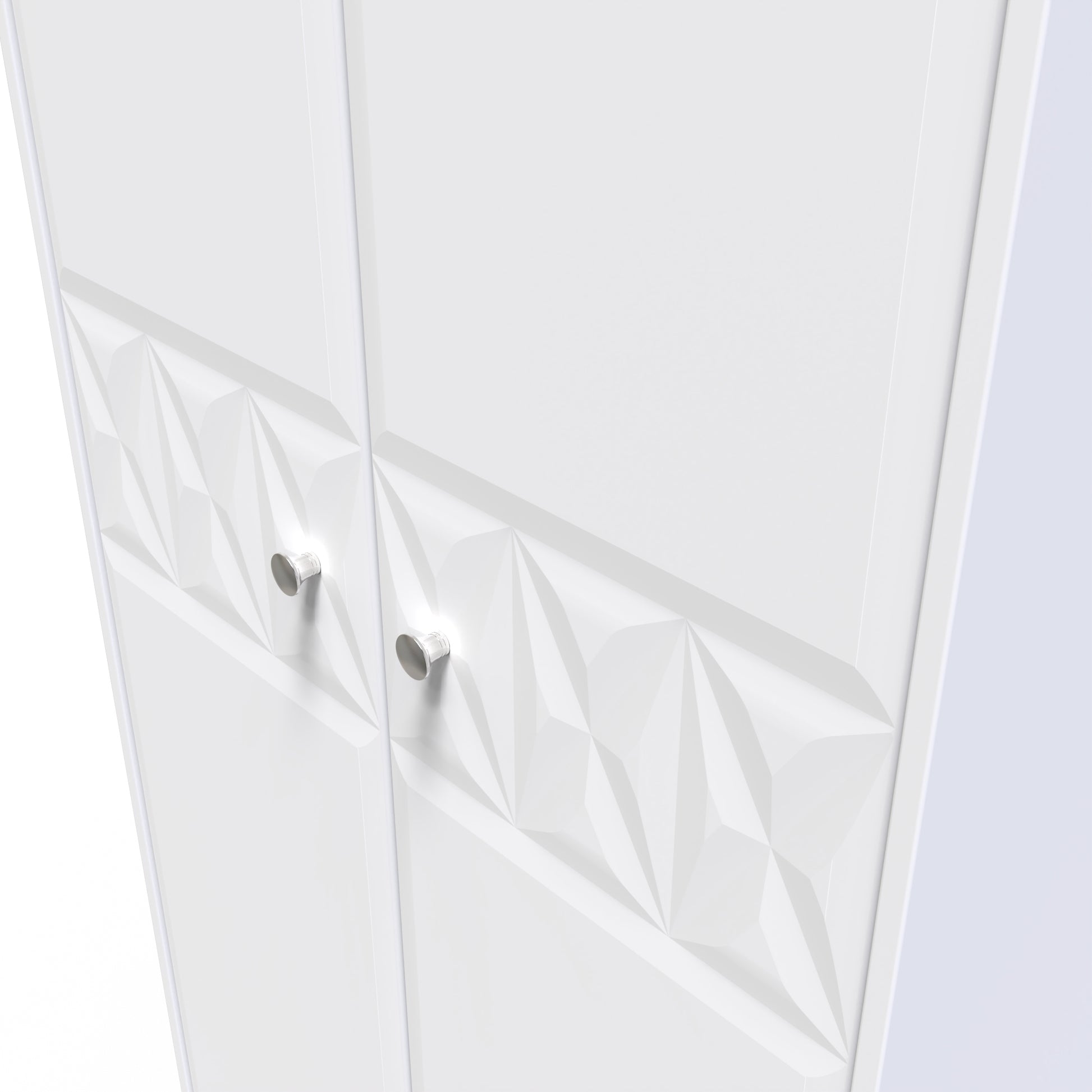 Top Quality Pixel Tall Plain Wardrobe in White Matt for sale