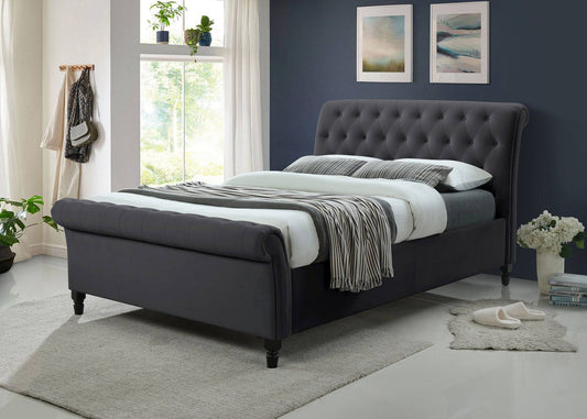 Top Quality  Richmond Dark Grey Ottoman Bed Storage Bed - Blythe Living