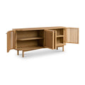 Top Quality Soho Oak Slatted Large Sideboard