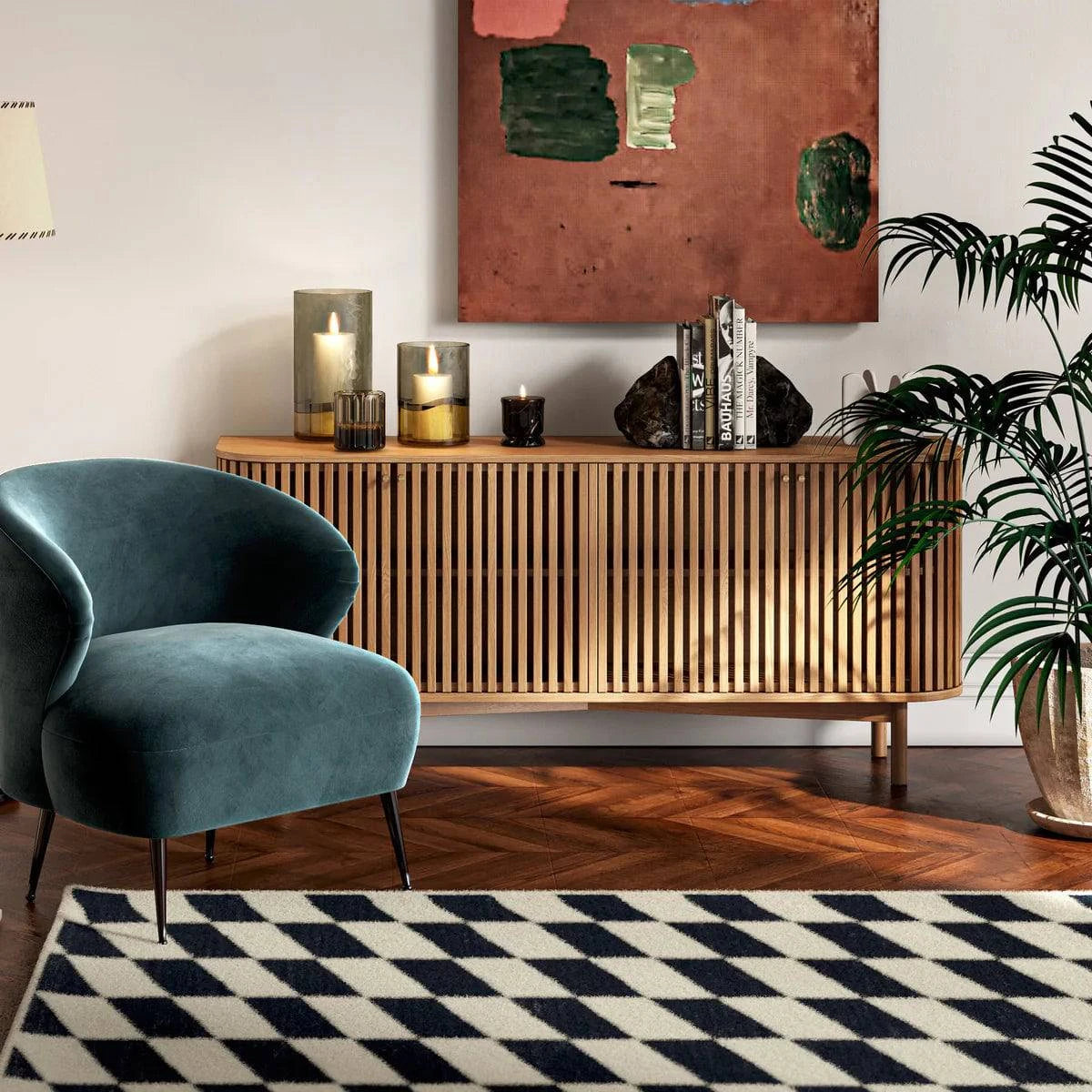 Top Quality Soho Oak Slatted Large Sideboard for Sale - Blythe Living