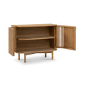 Top Quality Soho Oak Slatted Small Sideboard