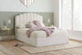 Top Quality Stylish Monaco White Fabric Ottoman Bed for Sale
