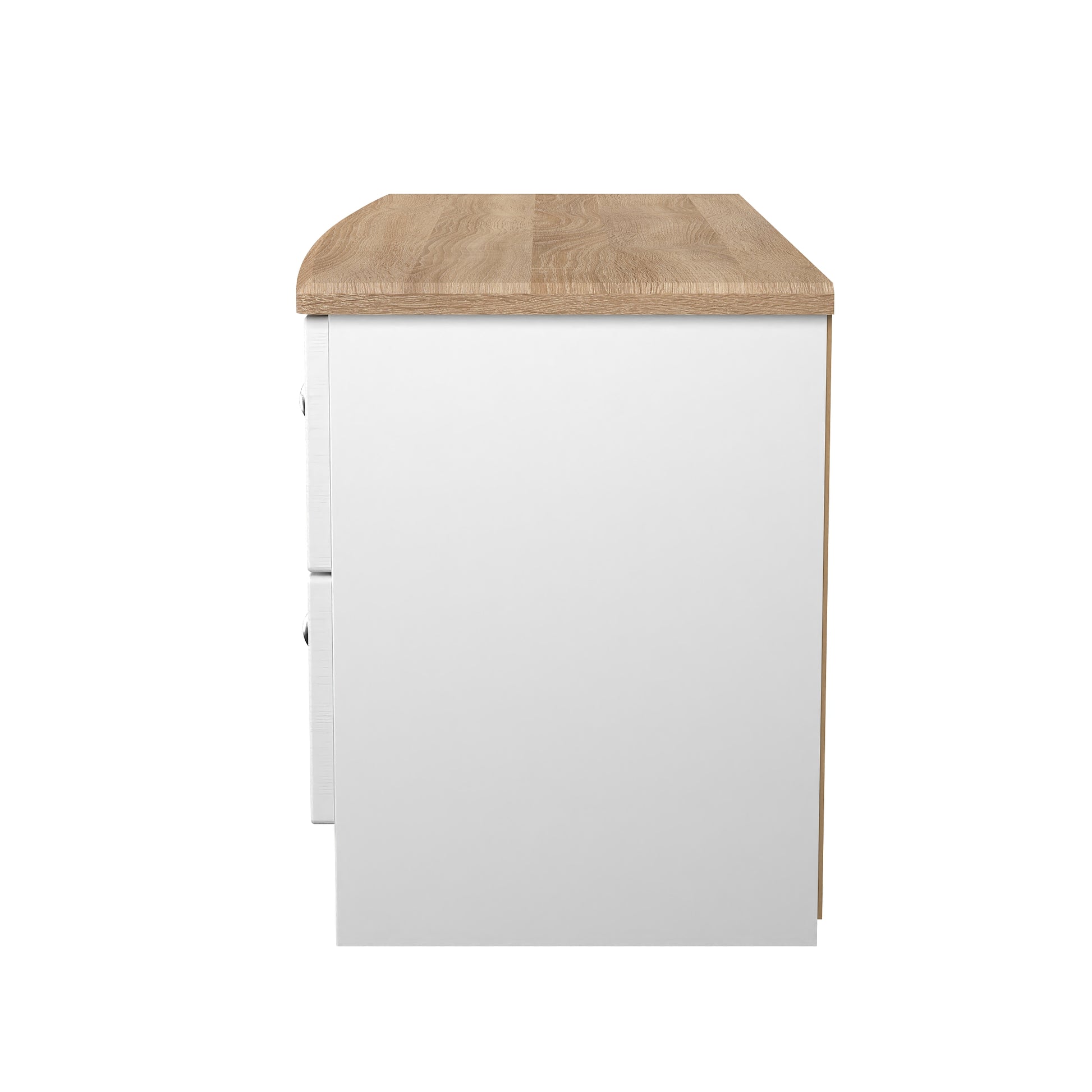 Top Quality Sussex 4 Drawer Bed Box in White Ash & Bardolino Oak