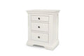 Traditional Winchester 2+1 Drawer Bedside Table Soft White