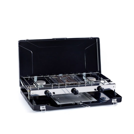 Two Burner Camping Stove with Toaster - Blythe Living