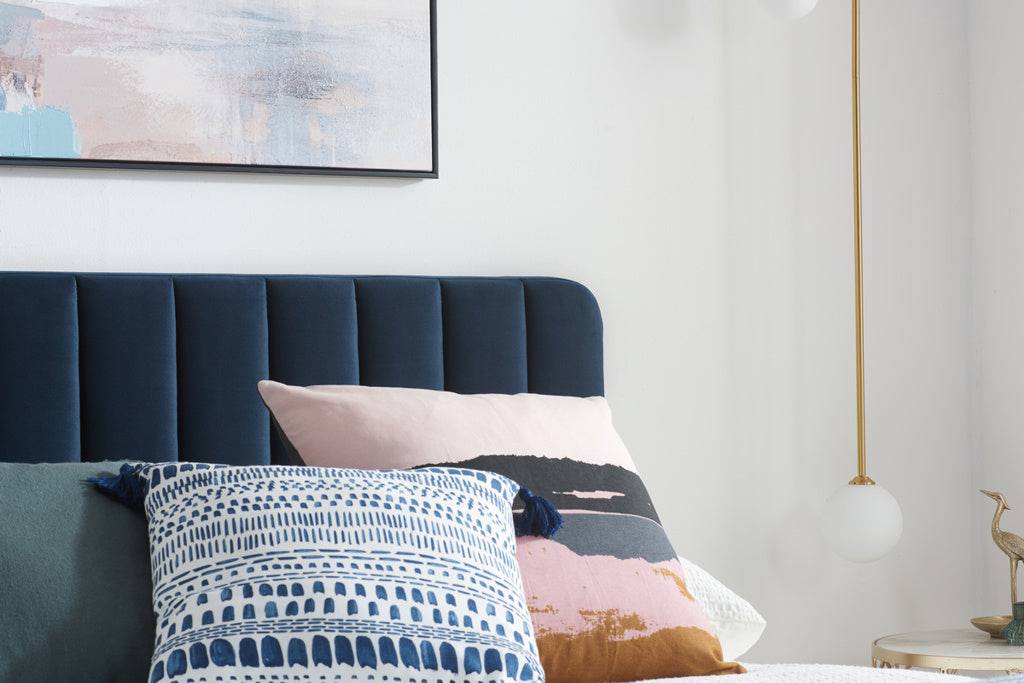 Blythe Midnight Blue Bed - Blythe Living