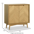 Valencia Oak 2 Door Small Cupboard

