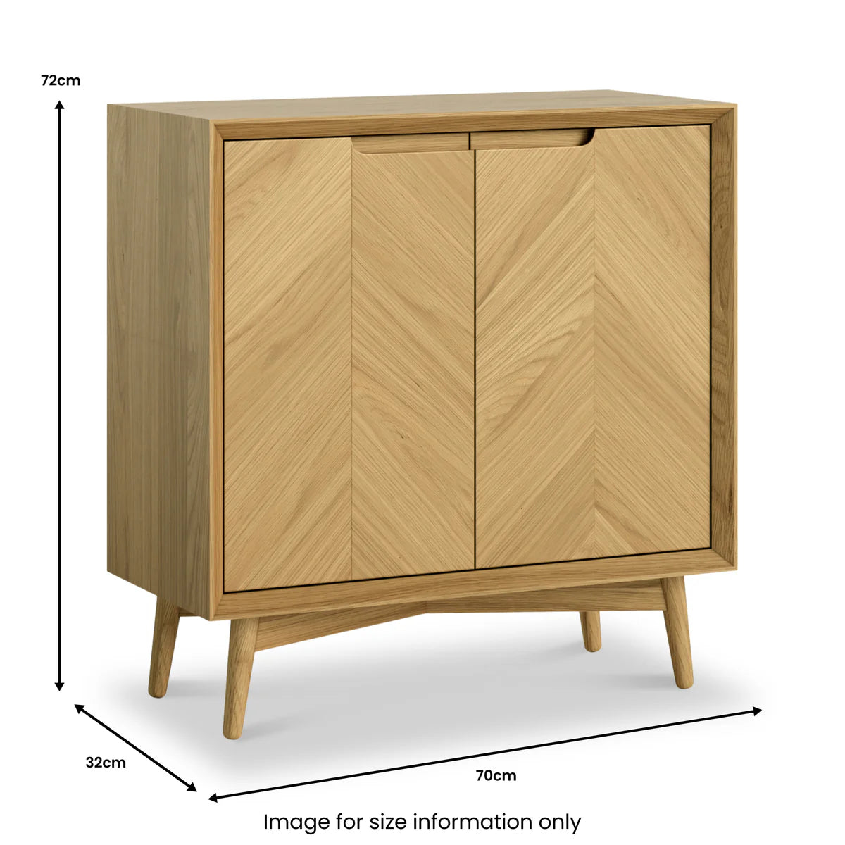 Valencia Oak 2 Door Small Cupboard
