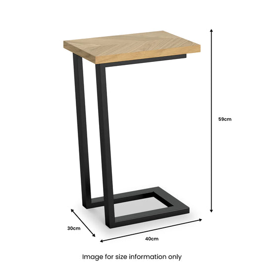 Valencia Oak Side L Shape Table