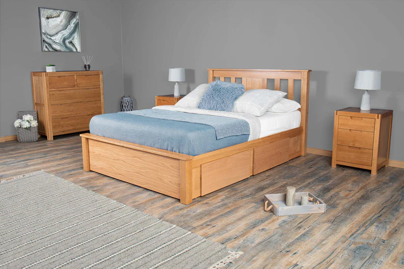 Wimmerton Oak Storage Bed Frame - Natural Oak