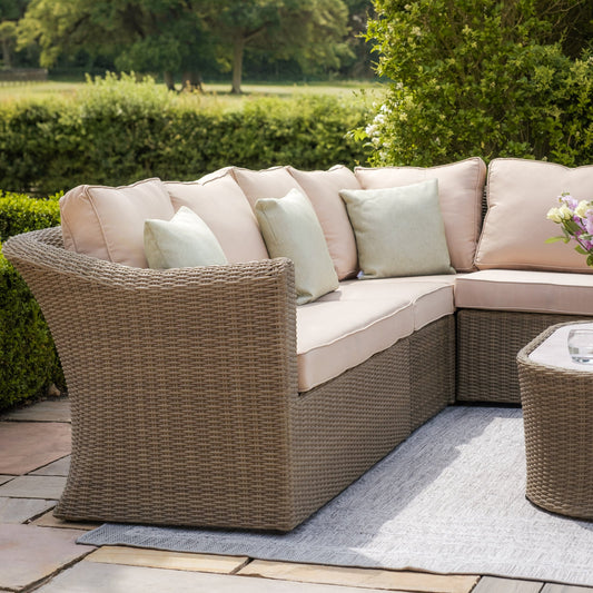 Maze - Winchester Large Rattan Corner Sofa Set - Ceramic Glass - Blythe Living