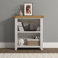 WINDSOR LOW BOOKCASE - IVORY/OAK