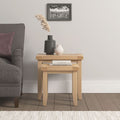 WINDSOR NEST OF 2 TABLES - NATURAL OAK