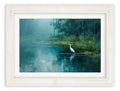 Misty Lake Great Egret - Cream Hurstwood Frame - Blythe Living