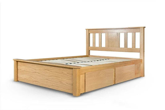 Wimmerton Oak Storage Bed Frame Natural Oak