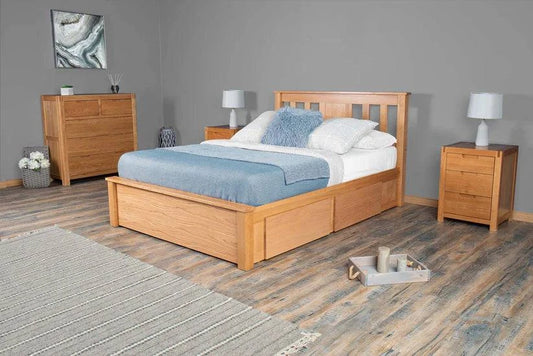 Wimmerton Oak Storage Bed Frame Natural Oak Online