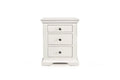 Winchester 2+1 Drawer Bedside Table - Soft White