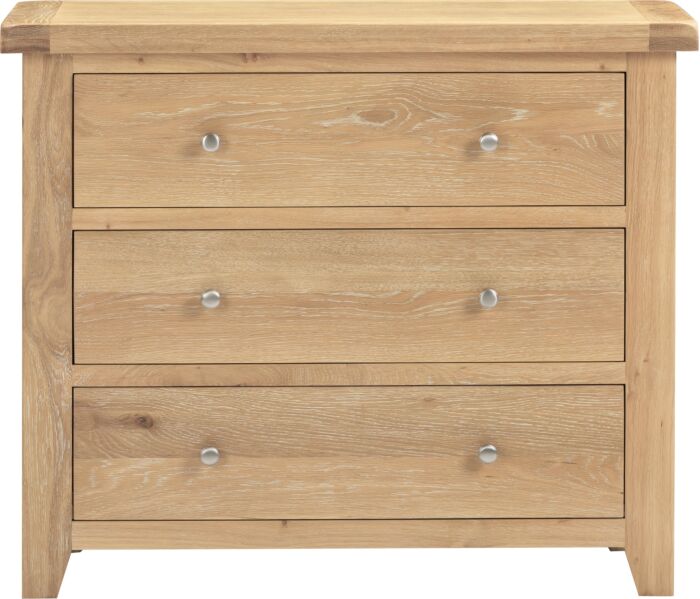 Windsor 3 Drawer Chest Natural Oak for sale timeless bedroom furniture
