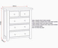 Windsor 3 plus 2 drawer natural oak chest for sale free UK delivery
