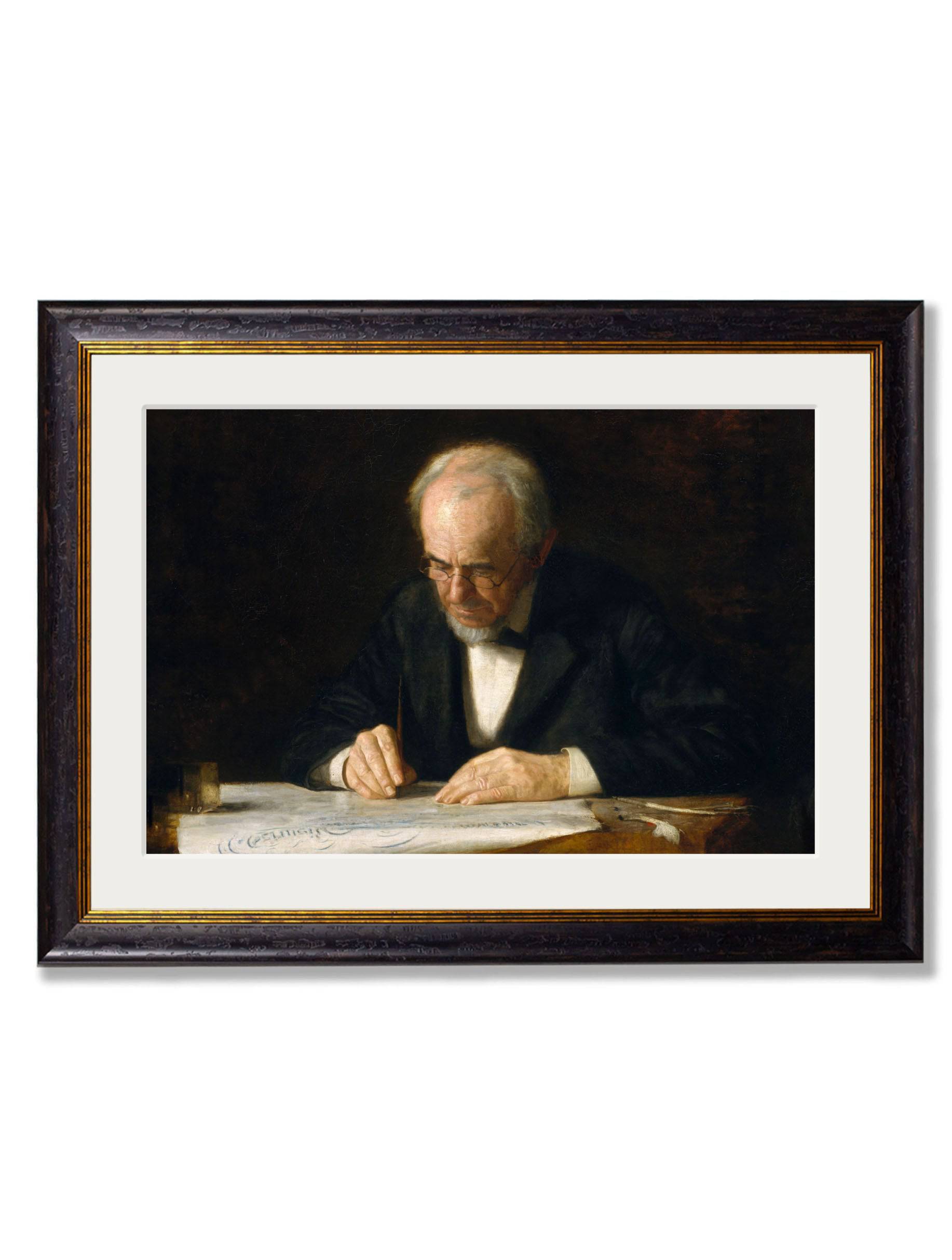 c.1882 The Writing Master - Thomas Eakins - Blythe Living