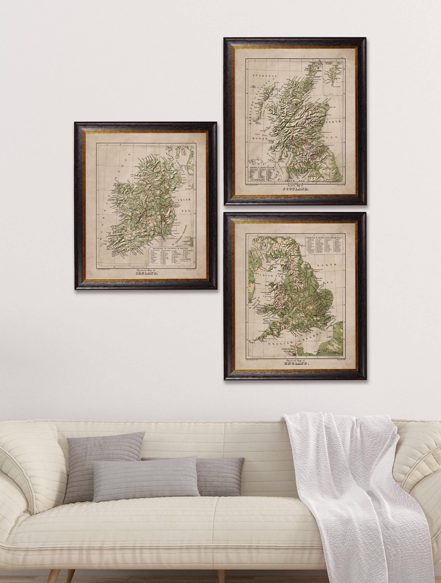 c.1880 Maps of The United Kingdom & Ireland - Blythe Living