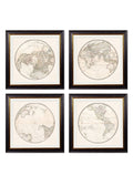 c.1838 World Map Hemispheres - Blythe Living