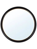 Round Mirror - Black and Gold - Blythe Living