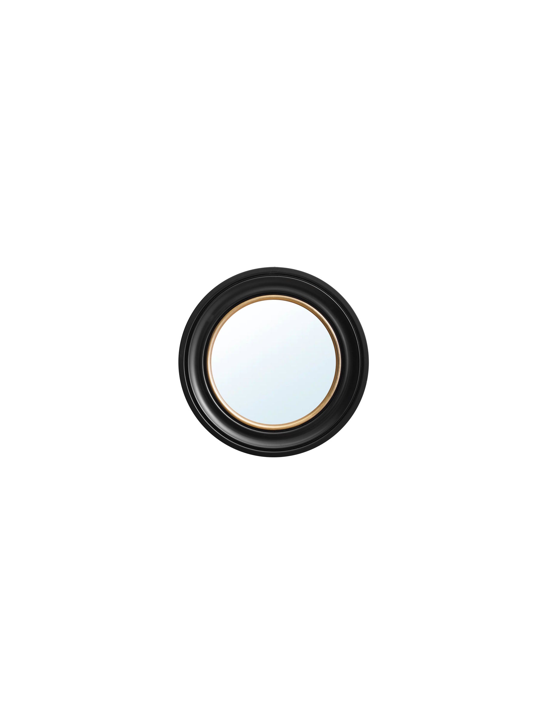 Round Mirror - Black and Gold - Blythe Living