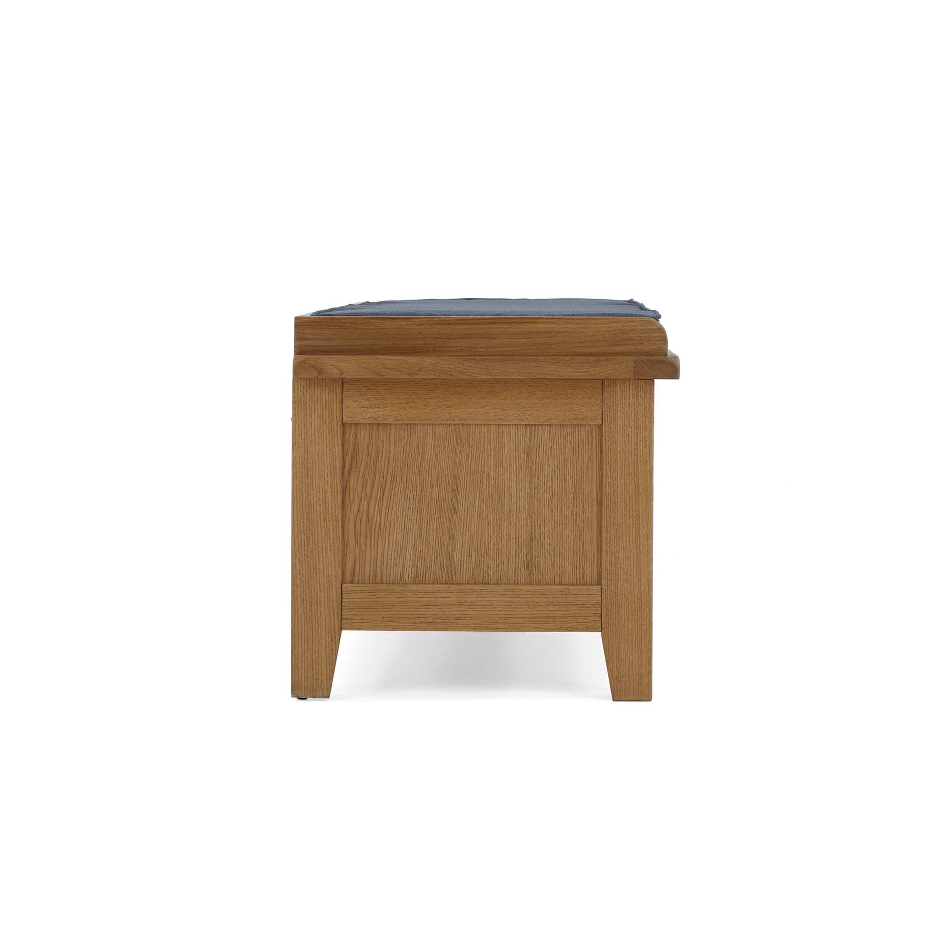 buy Burford oak storage bench online UK