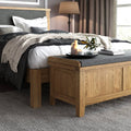 buy oak storage bench online  