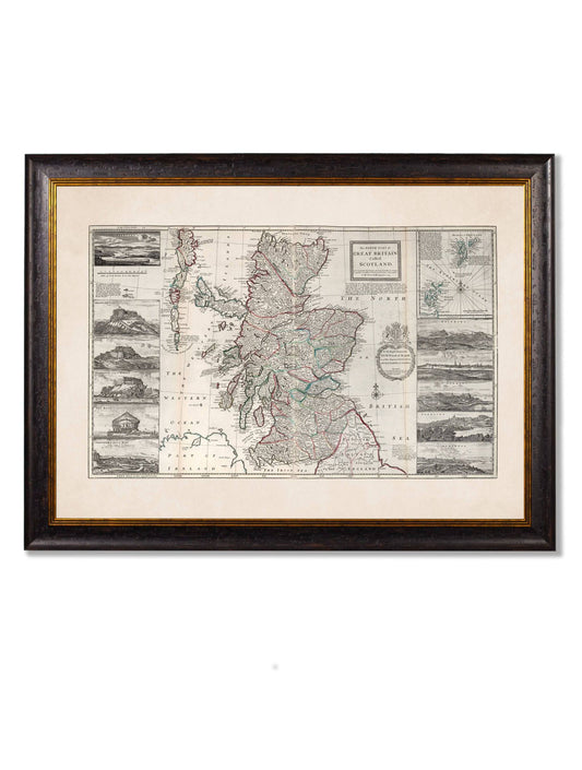 c.1714 Map of Scotland | Antique Historical Print