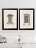 c.1756 Architectural Studies of Doors Pair