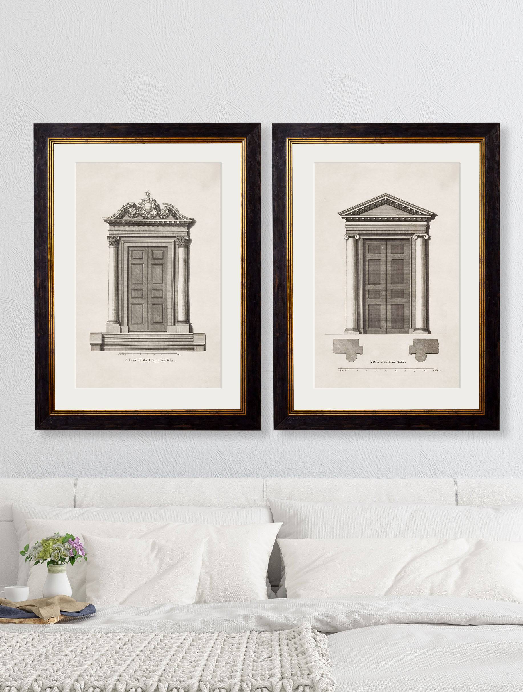 c.1756 Architectural Studies of Doors Pair