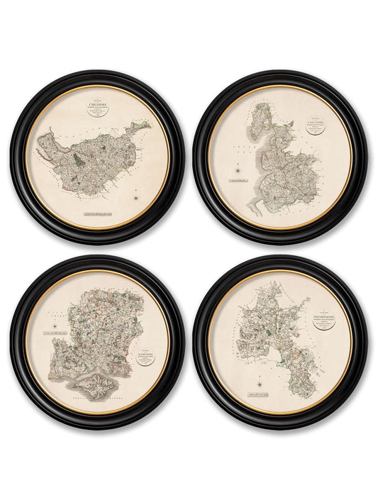 c.1806 County Maps of England - Round