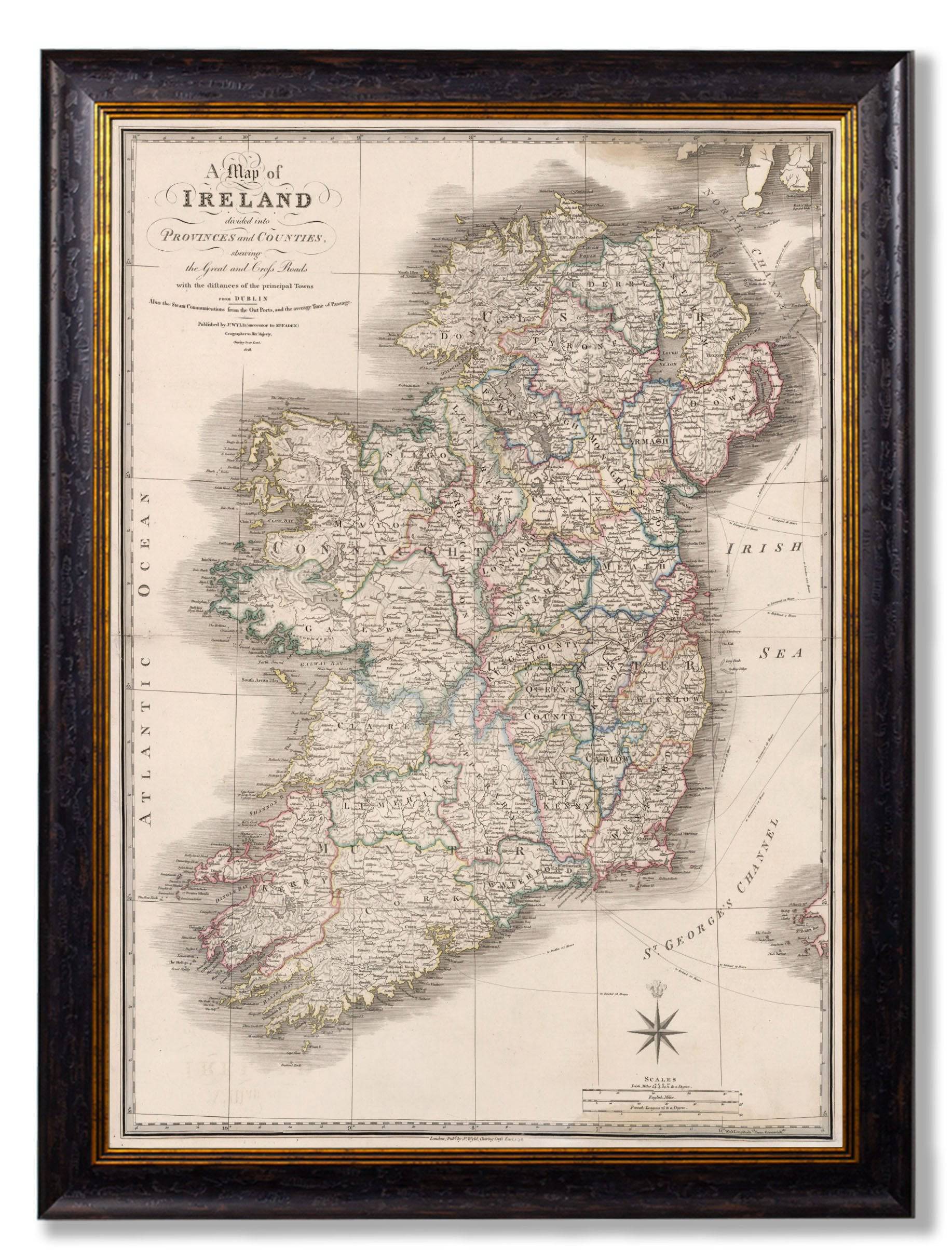 c.1838 Map of Ireland
