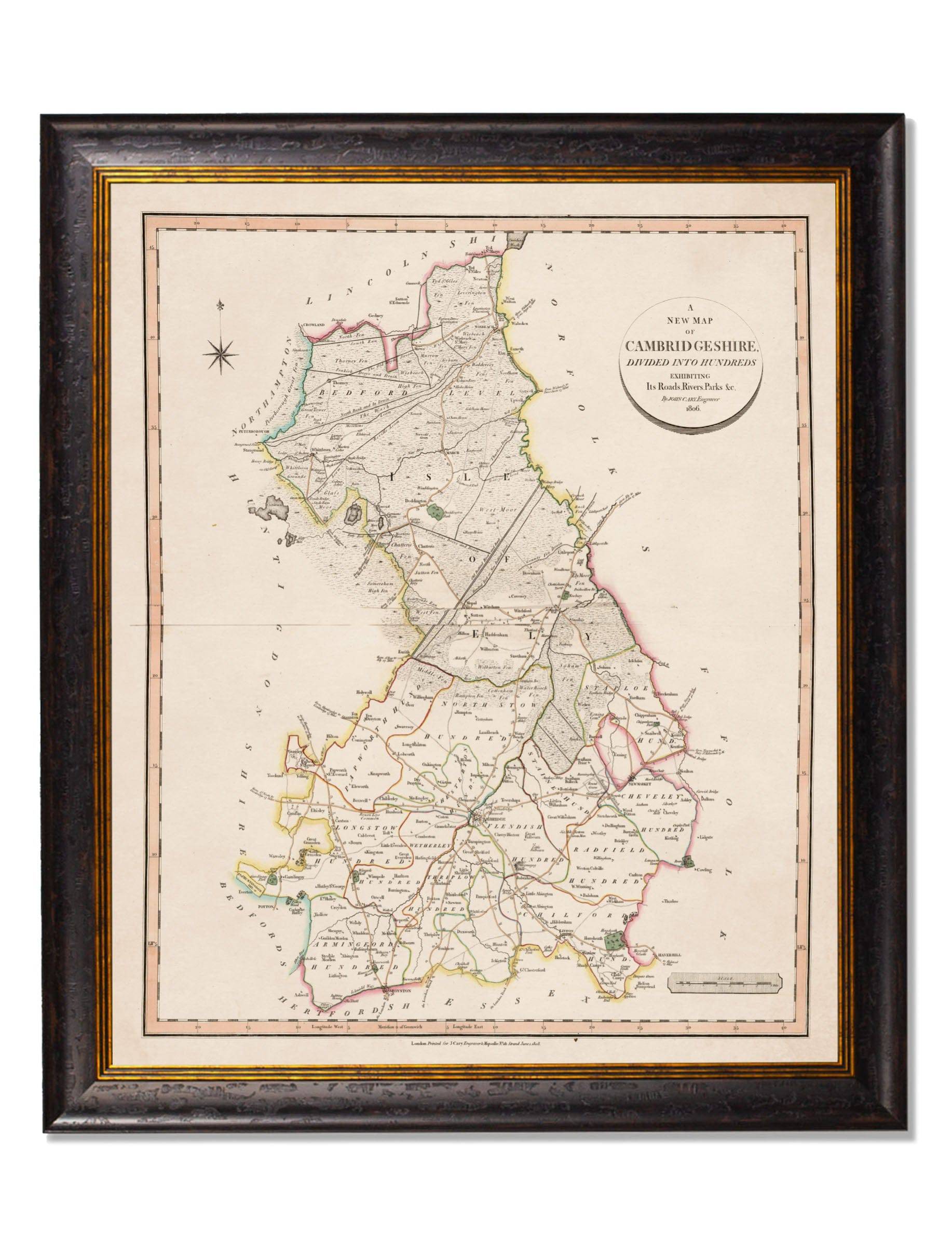 c.1806 County Maps of England - Blythe Living