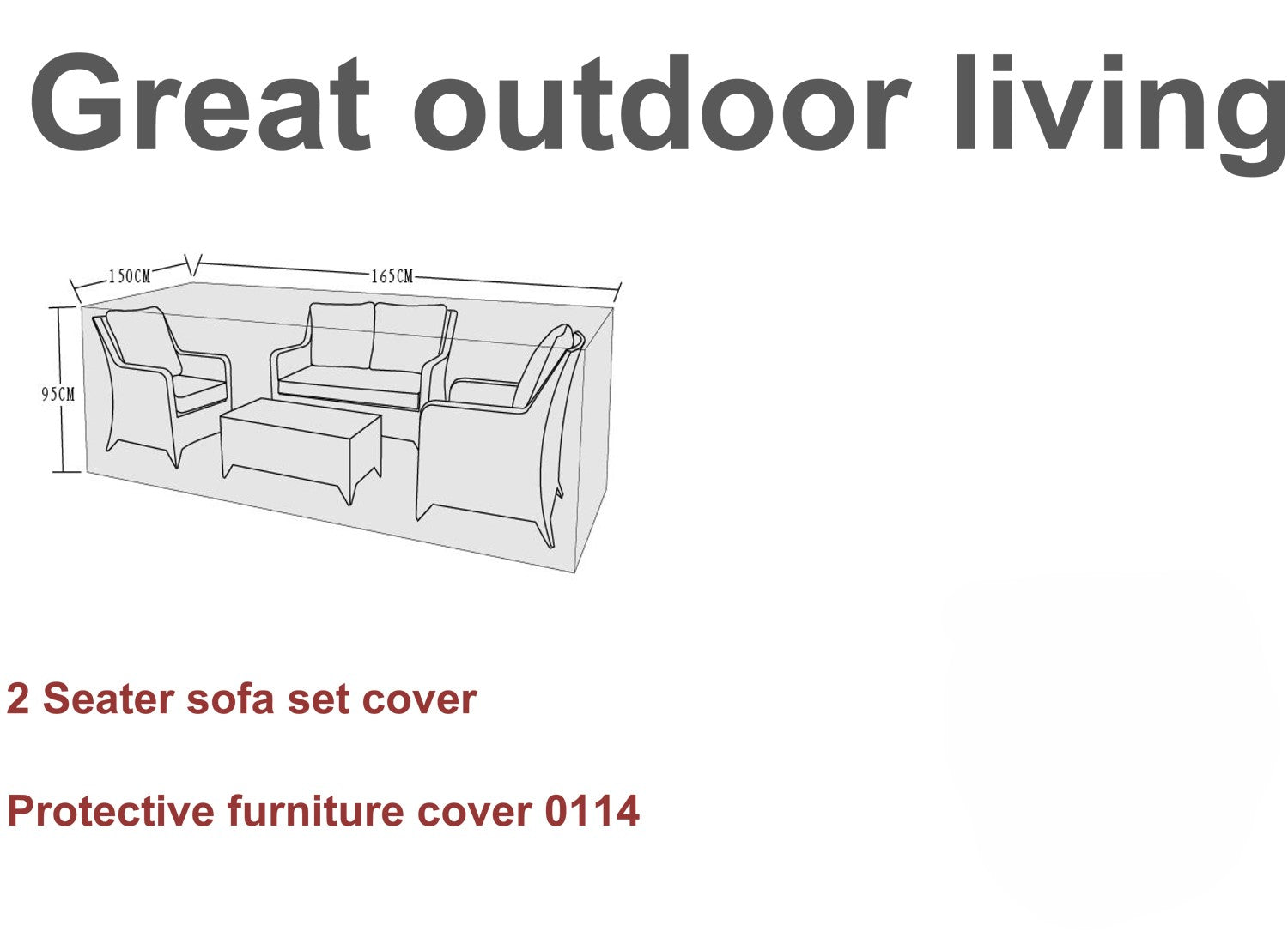 FURNITURE COVER - 2 seat sofa set