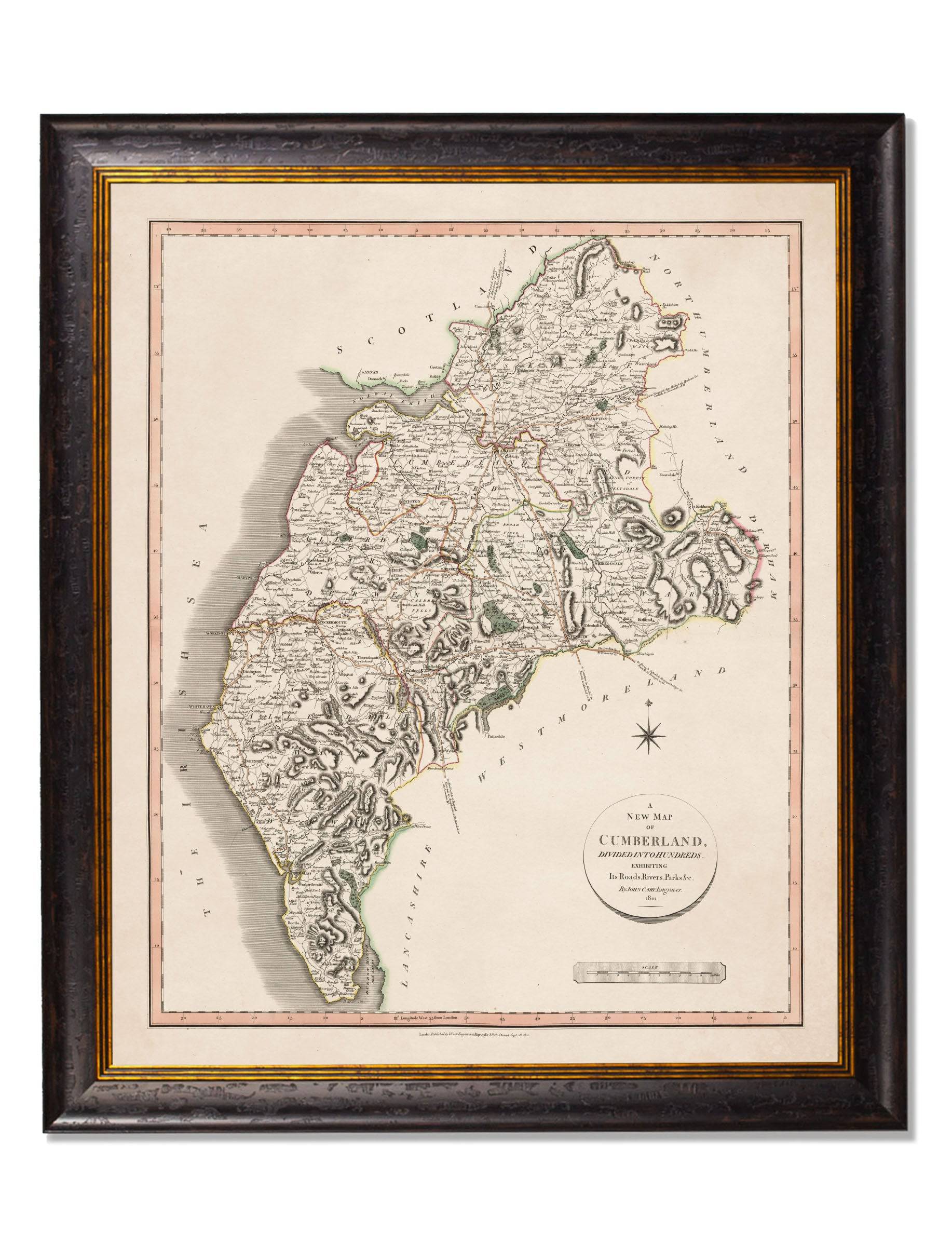 c.1806 County Maps of England - Blythe Living