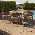 Maze - Porto Rope Weave 6 Seat Round Dining Set - Blythe Living