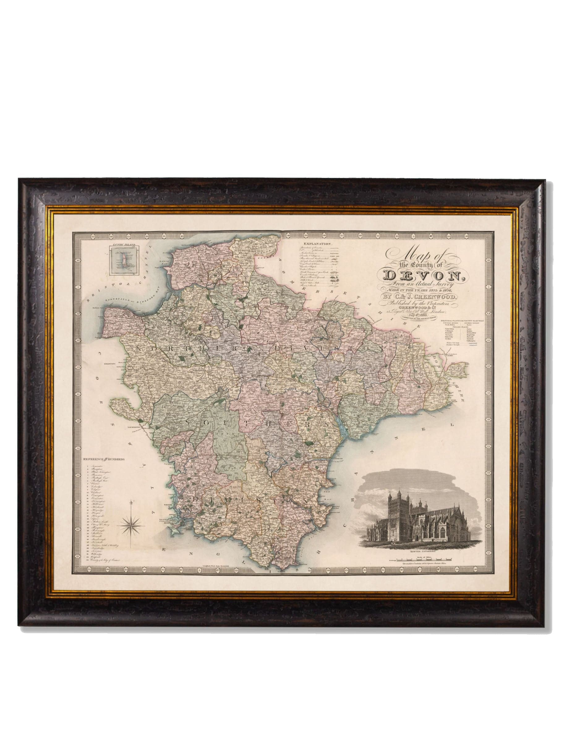 c.1830 County Maps of England - Blythe Living