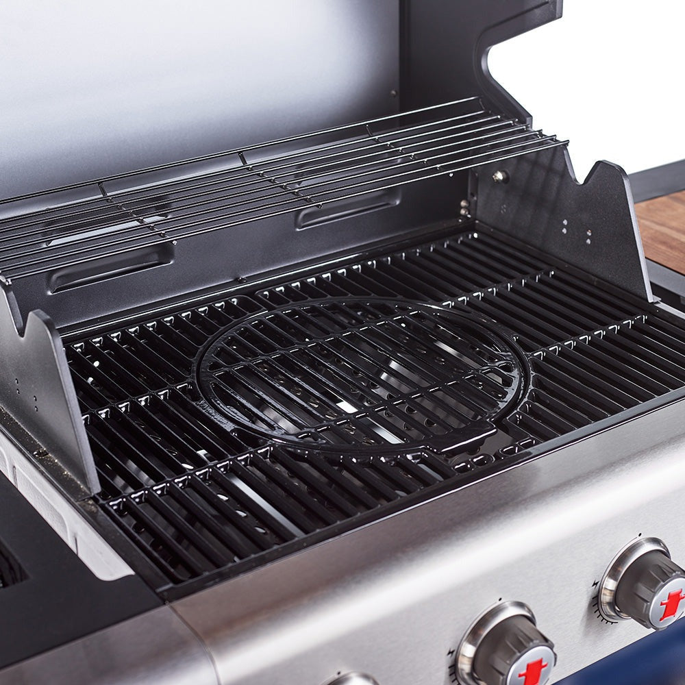Jupiter 4 Burner Hybrid with Chopping Board – Blue - Blythe Living