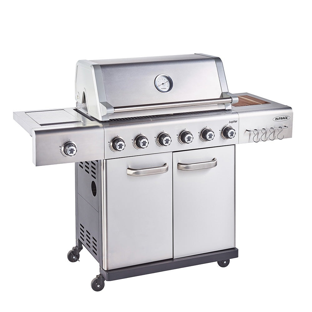 Jupiter 6 Burner Hybrid with Chopping Board – Stainless Steel - Blythe Living