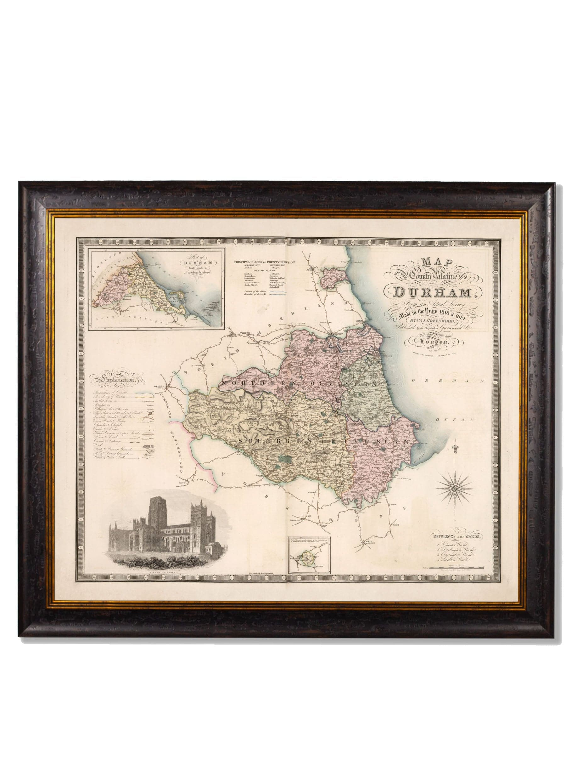 c.1830 County Maps of England - Blythe Living